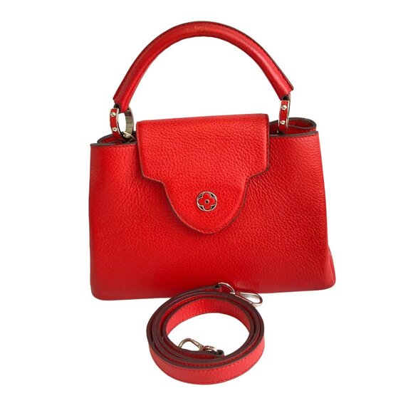 Louis Vuitton Taurillon Capucines BB Red - Picture 1 of 9